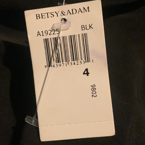 NWT Betsy & Adam Women's Off The Shoulder Dress with Ruffle Sleeves size 4 - Picture 10 of 11